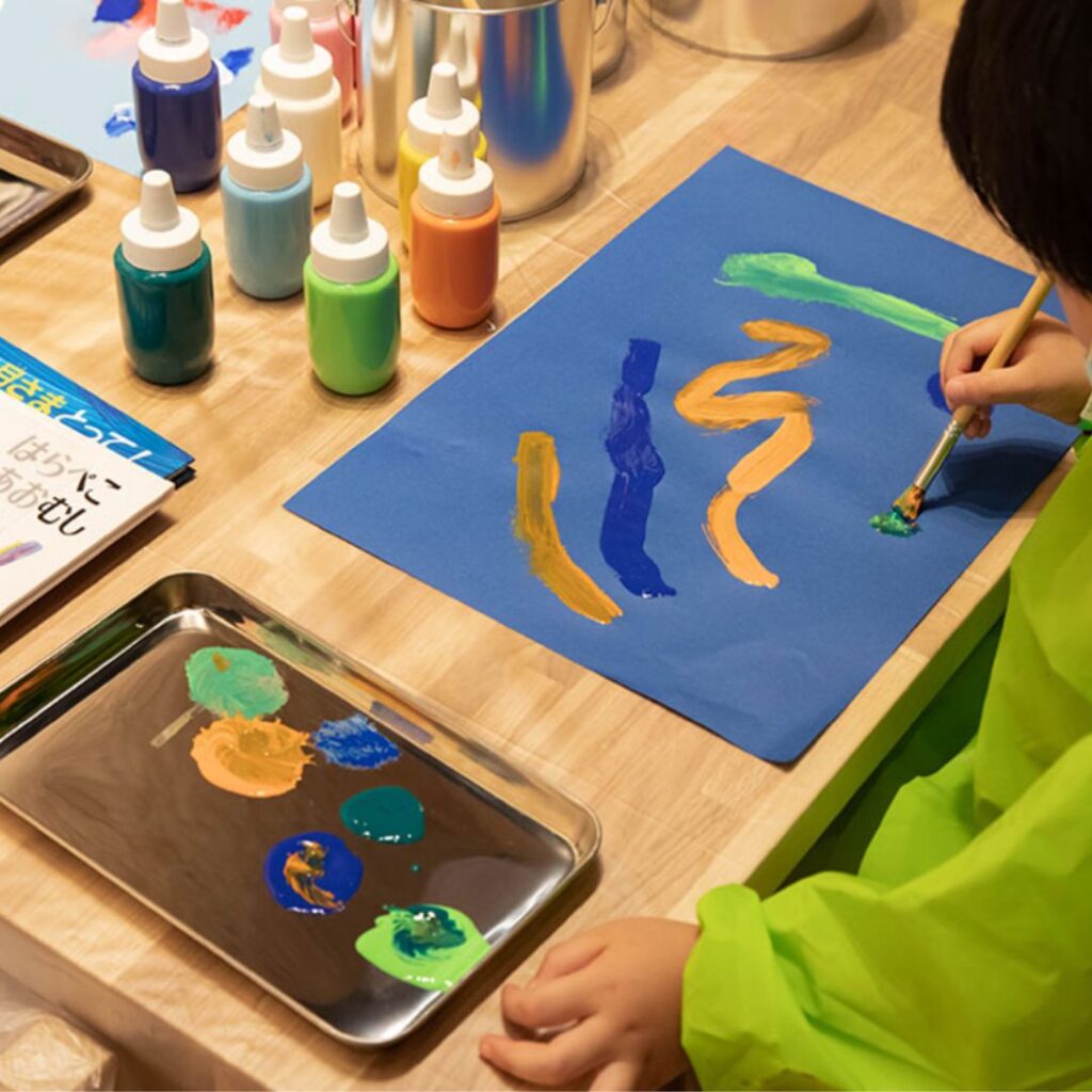 play park絵の具コーナーエリア