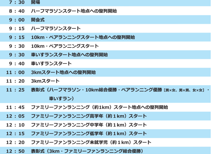 かわさき多摩川マラソンスケジュール