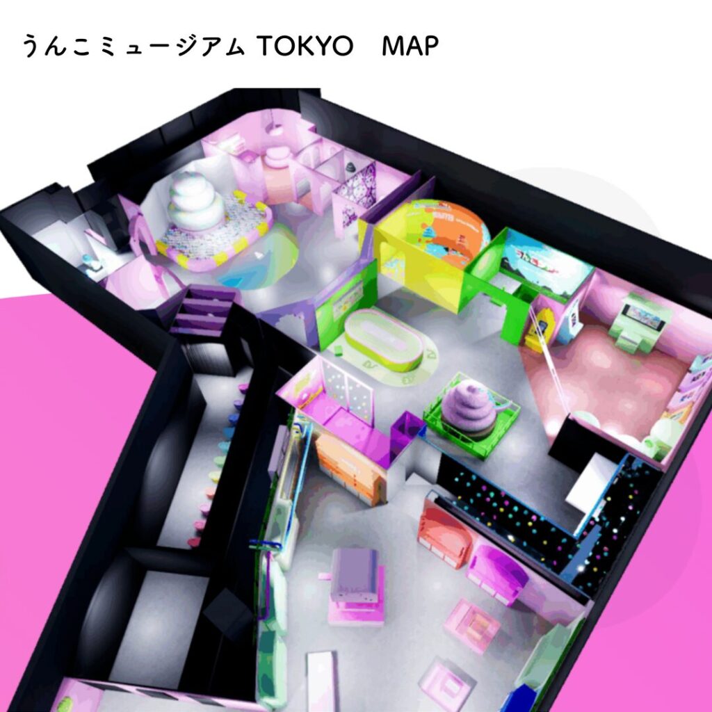 うんこミュージアムマップ